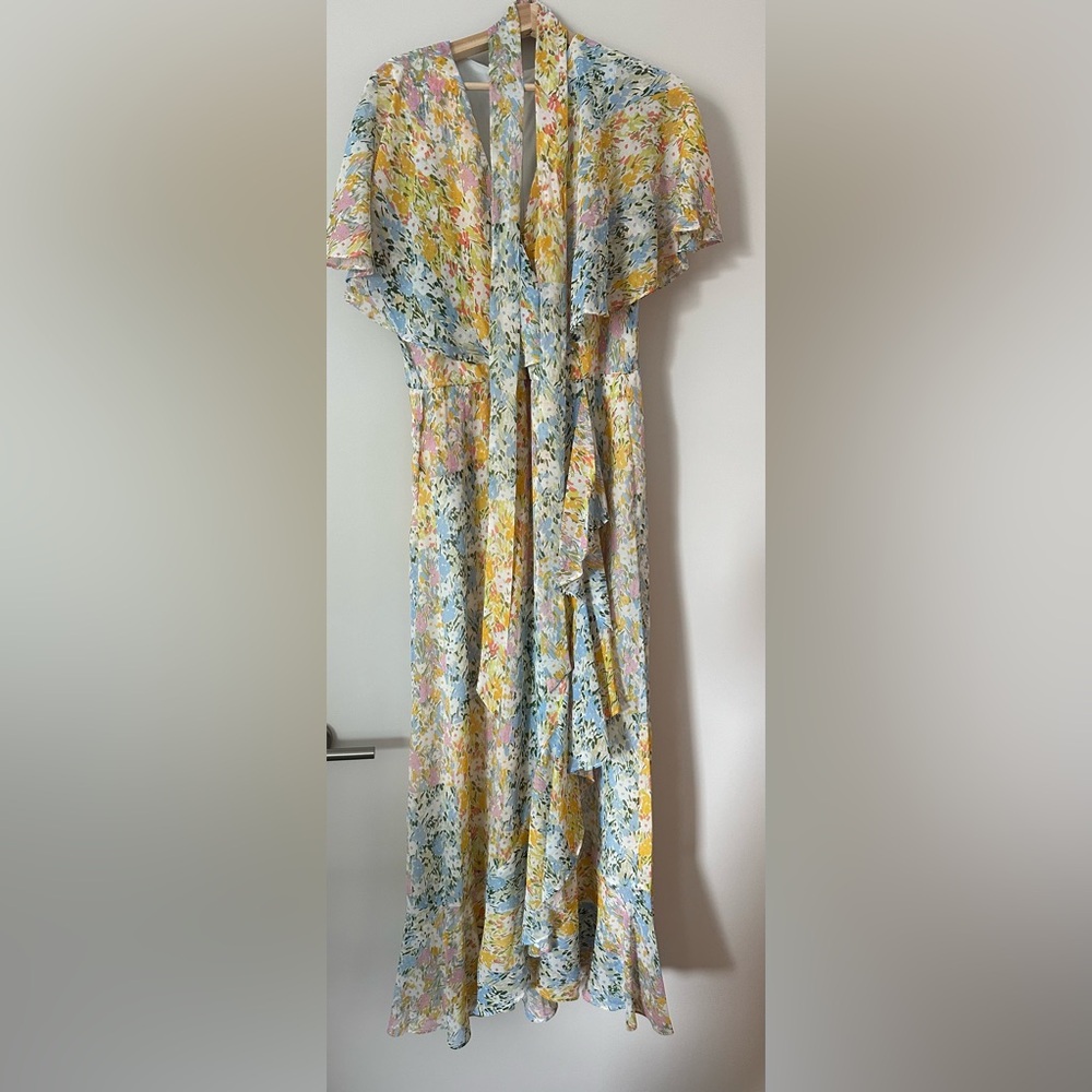 Floral Maxi Cocktail Dress size 14 Gabby Skye